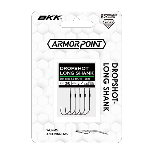 BKK Armor-Point Dropshot Long Shank haak - Water Wolves Fishing Store
