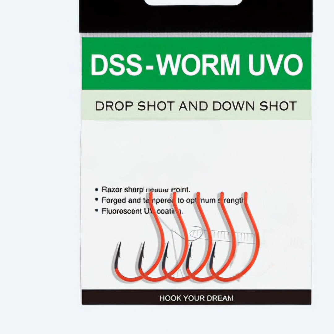 BKK DSS – Worm UVO dropshot haak 2/0 - Water Wolves Fishing Store