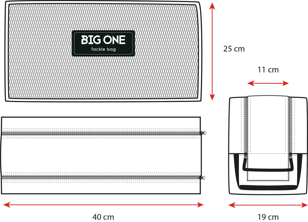 BIG ONE OUTDOOR "TACKLE BAG" storage vistas
