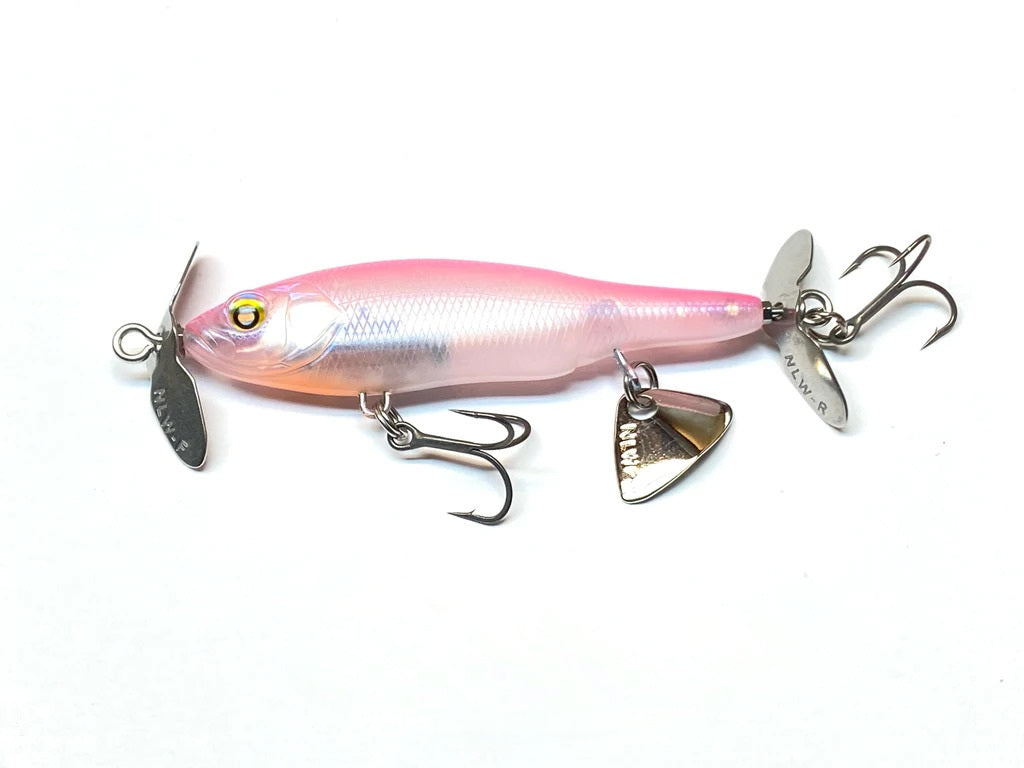 NISHINE LURE WORKS BABY ABINO 70S Prop Bait - Water Wolves Fishing Store